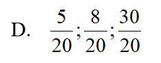 Quy đồng mẫu số các phân số sau: 1/4 ; 2/5; 3/2 (ảnh 4)