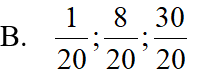 Quy đồng mẫu số các phân số sau: 1/4 ; 2/5; 3/2 (ảnh 2)