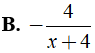 Kết quả của phép tính 4x + 12/ (x + 4)^2 : 3(x + 3)/x + 4 (ảnh 5)