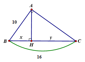 Tìm x, y trong hình vẽ sau: x= 6,5; y = 9,5 B. x = 6,25; y = 9,75 C. x = 9,25; y = 6,75 D. x = 6; y = 10 (ảnh 1)