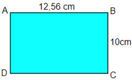  Hình chữ nhật ABCD có số đo như hình vẽ Tính diện tích hình chữ nhật ABCD. A. 1, 256 cm ^2 (ảnh 1)