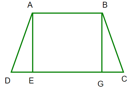 Kể tên các hình thang có trong hình trên  A.  ABGE; ABGD  B.  ABGD; ABEC  C. ABEC; AABCD (ảnh 1)