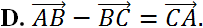 Cho ba điểm phân biệt A; B; C. Đẳng thức nào sau đây đúng? (ảnh 6)