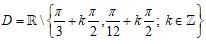 Tìm tập xác định của hàm số sau y = tan2x / căn(3) sin2x - cos2x: A.D=R\{pi/4+kpi/2,pi/12+kpi/2;k thuộc Z} (ảnh 5)