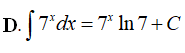 Tìm nguyên hàm của hàm số f(x) = 7^x (ảnh 4)